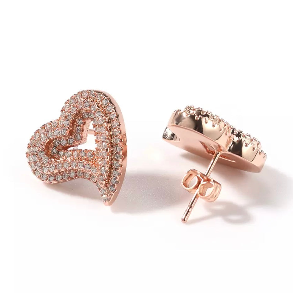 Wayda Heart Studs