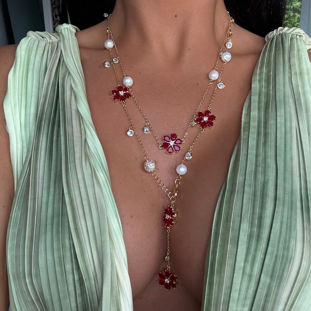 Ruby Rose Necklace