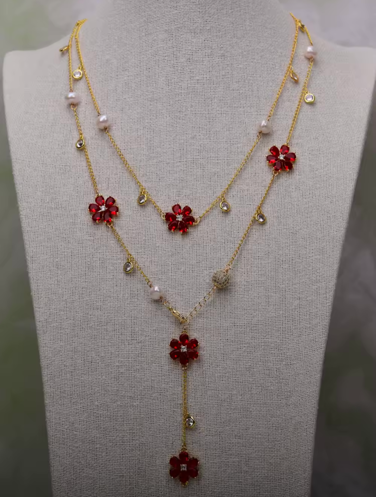 Ruby Rose Necklace