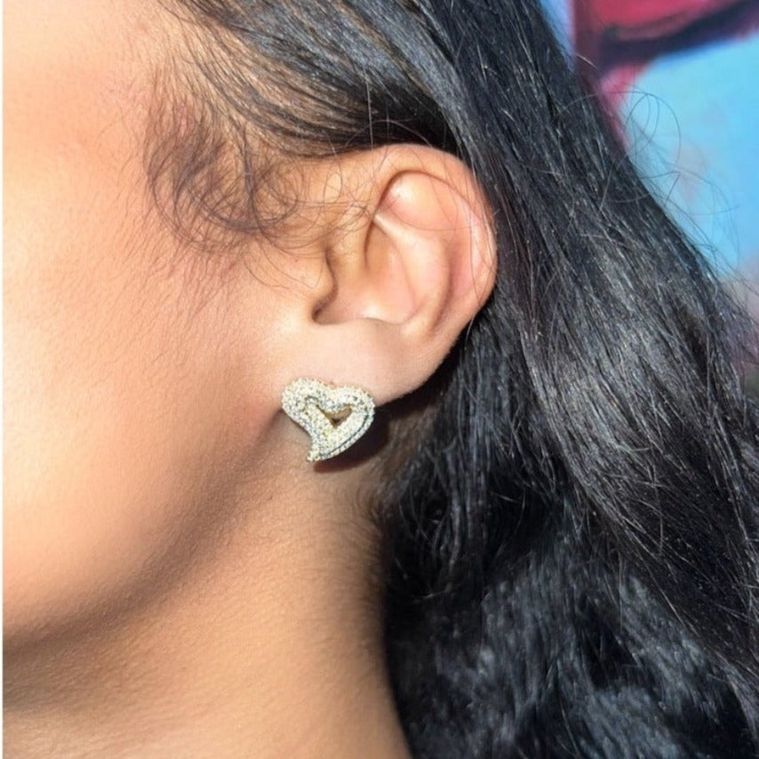 Wayda Heart Studs