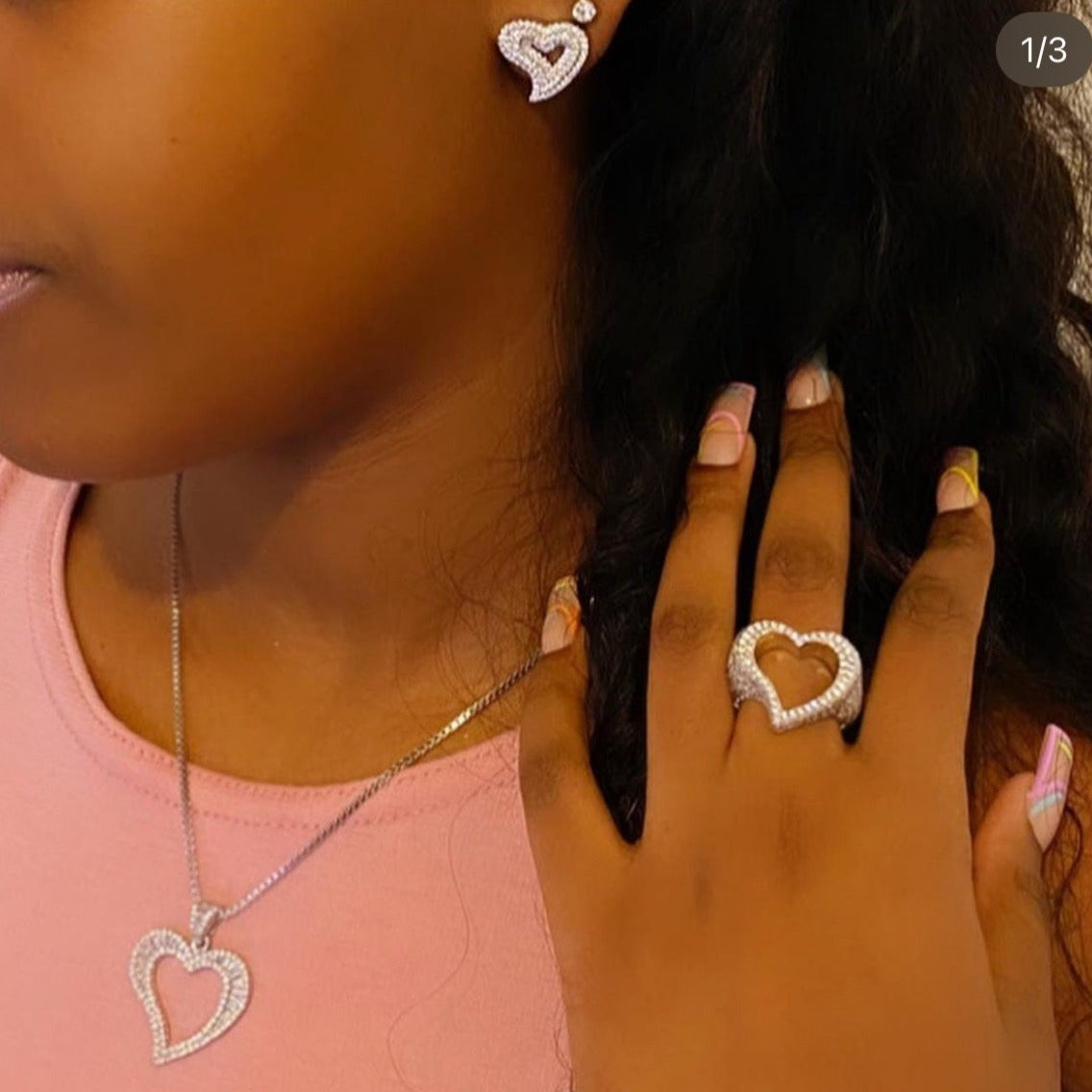Wayda Heart Studs