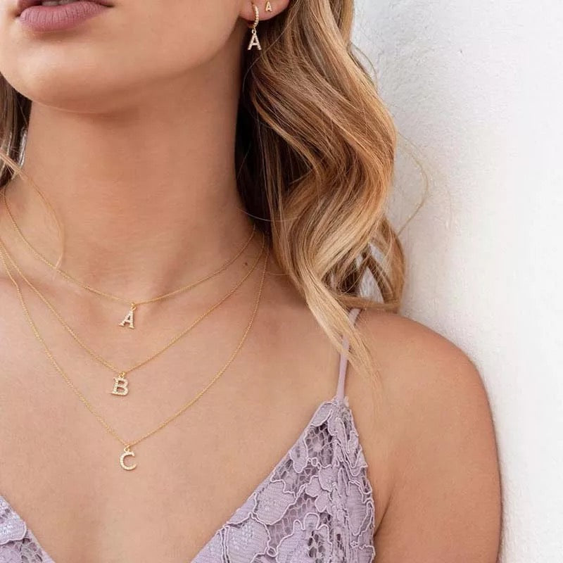 Arial Initial Necklace