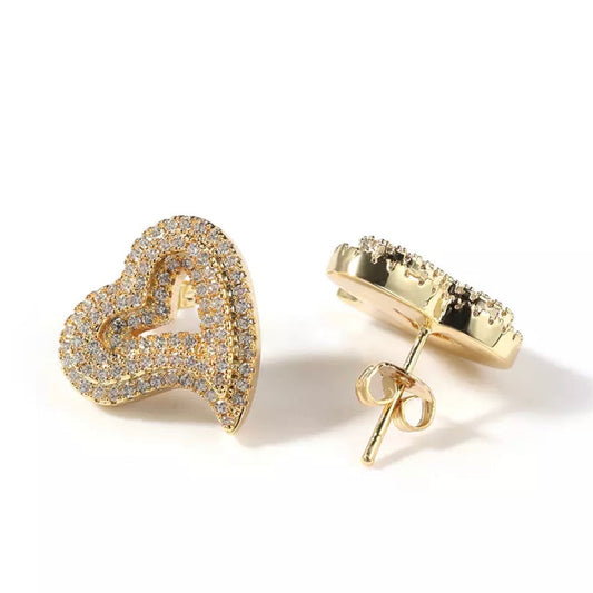 Wayda Heart Studs