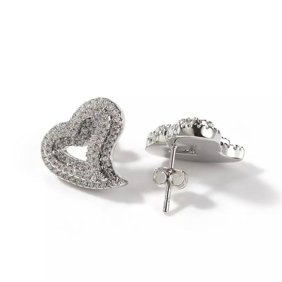 Wayda Heart Studs