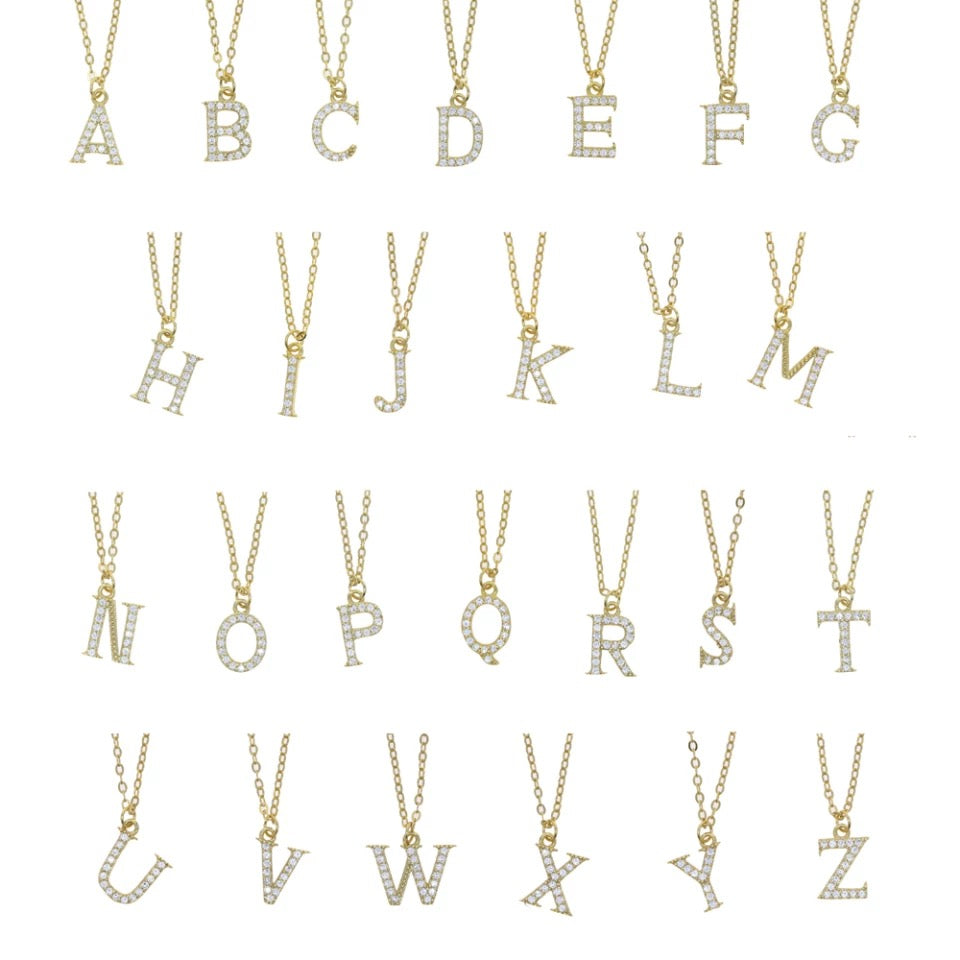 Arial Initial Necklace